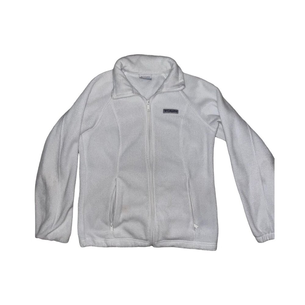 NEW! COLUMBIA ZIP UP JACKET WHITE SMALL